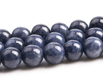 4-5MM Deep Blue Sapphire Beads Grade AAA Genuine Natural Gemstone Round Loose Beads 15.5" / 7.5" Bulk Lot Options (124438)