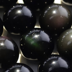 Rainbow Obsidian Beads Grade A Natural Gemstone Round Loose Beads 4MM 6MM 8MM 10MM Bulk Lot Options