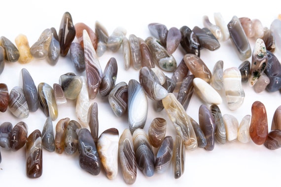 Perline Di Pietra Naturale Di Agata Del Botswana Perline Distanziatrici - Foto 5