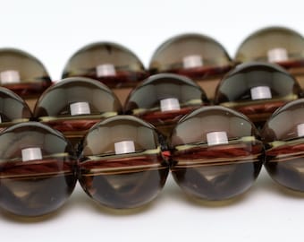 6MM Smoky Quartz Beads Grade AAA Genuine Natural Gemstone Full Strand Round Loose Beads 15" BULK LOT 1,3,5,10 and 50 (100658-307)
