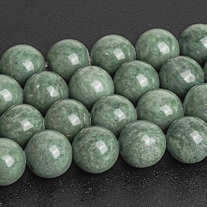 8MM Green Jade Beads Genuine Natural Grade AA Gemstone Round Loose Beads 15&quot; /7.5&quot; Bulk Lot Options (126868)