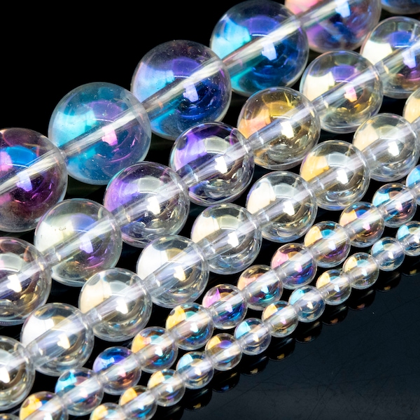 Rainbow Crystal Quartz Beads Natural Grade AAA Gemstone Round Loose Beads 4MM 6MM 8MM 10MM Bulk Lot Options