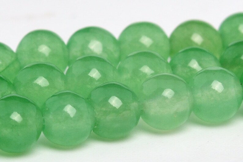4MM Light Green Jade Beads Grade AAA Natural Gemstone Full | Etsy