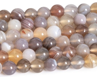 Multicolor Botswana Agate Beads Genuine Natural Grade AAA Gemstone Round Loose Beads 4MM 6MM Bulk Lot Options