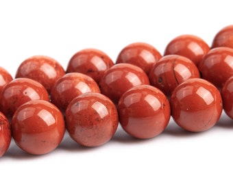 Red Jasper Beads Grade AAA Genuine Natural Gemstone Round Loose Beads 4MM 6MM 8MM Bulk Lot Options