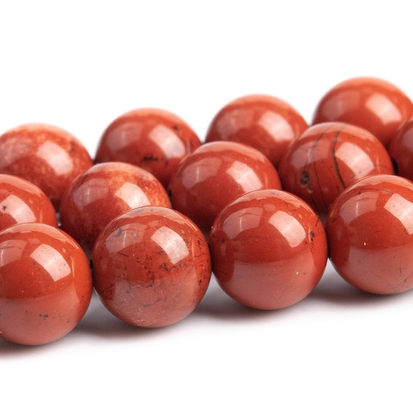 Red Jasper Beads Grade AAA Genuine Natural Gemstone Round Loose Beads 4MM 6MM 8MM Bulk Lot Options