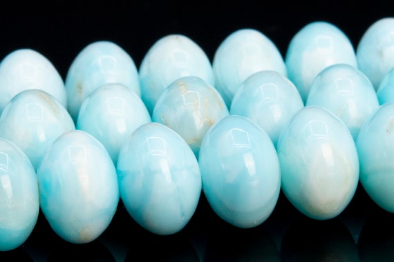 10x7mm Genuine Hemimorphite Aqua Blue Beads Grade A Natural Etsy