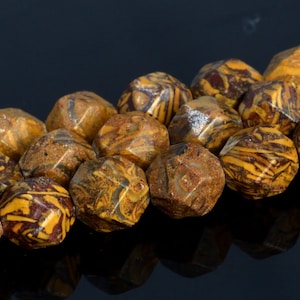 Firework Jasper Beads Star Cut Faceted Grade AAA Genuine Natural Gemstone Loose Beads 6MM 10MM Bulk Lot Options