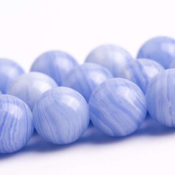 Purple Blue Lace Stone Beads Round Loose Beads 6MM 8MM 10MM Bulk Lot Options