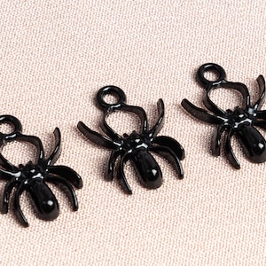 Halloween Ornaments Spider&Spider Web Charms 10 Pcs Alloy Charms Bulk Lot Options