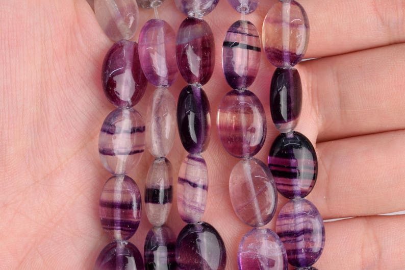 14x10MM Rainbow Fluorite Beads Flat Oval Grade AA Genuine Natural Gemstone Loose Beads 15.5 BULK LOT 1,3,5,10 and 50 102804-473