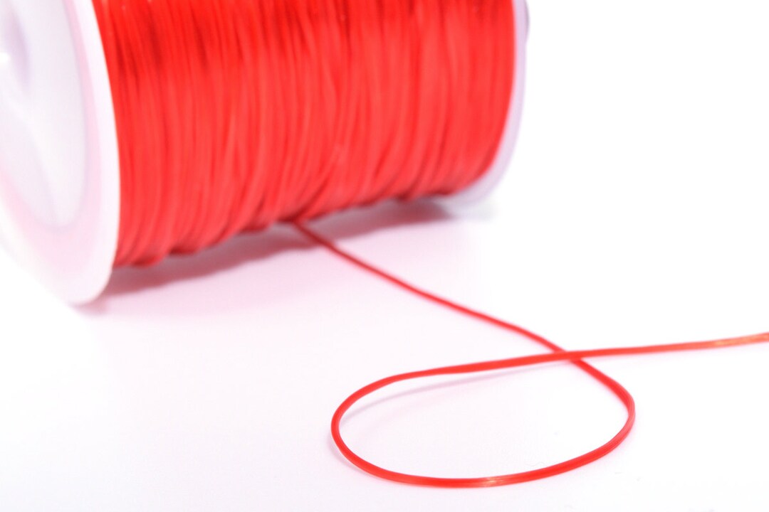 High Quality 0.8MM Red Japanese Elastic Cord / Thread Crystal String 1