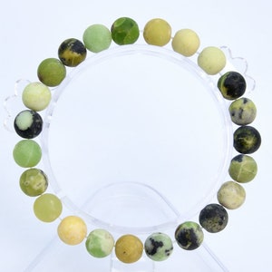 8MM Matte Chrysoprase / Australian Jade Beads Bracelet Grade A Genuine Natural Round Gemstone 7&quot; BULK LOT 1,3,5,10,50 (106779h-065)
