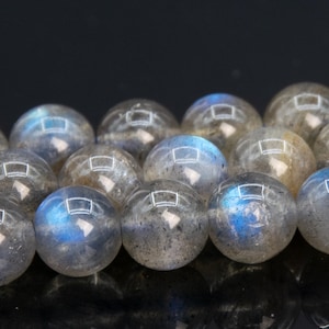 6MM Brown Gray Labradorite Beads Madagascar Grade AA Genuine Natural Gemstone Full Strand Round Loose Beads 15.5&quot; (109649-3025)