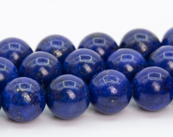 8 MM tiefblaue Lapislazuli Perlen Klasse AA Edelstein runde lose Perlen 15 "/ 7,5" lose Lot-Optionen (109950)