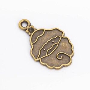 24x15MM Antique Bronze Tone Charm Santa Clause 10 Pcs Bulk Lot Options (110001-3118)