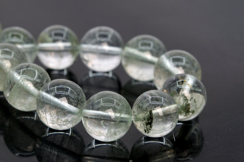 105620-1740 13MM Green Phantom Quartz Beads AA Genuine Natural Brazil Gemstone Full Strand Round Loose Beads 17 BULK LOT 1,3,5,10,50