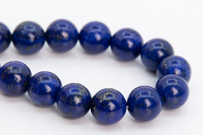 8MM Deep Blue Lapis Lazuli Beads Grade AA Gemstone Round Loose Etsy