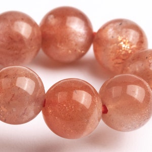 7MM Golden Orange Strawberry Quartz Beads Bracelet Grade AA Genuine Natural Round Gemstone 6.5&quot; (123553h-70)