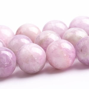9-10MM Kunzite Beads Brazil Genuine Natural Purple Pink Gemstone Round Loose Beads 15.5&quot; /7.5&quot;Bulk Lot Options (118022)