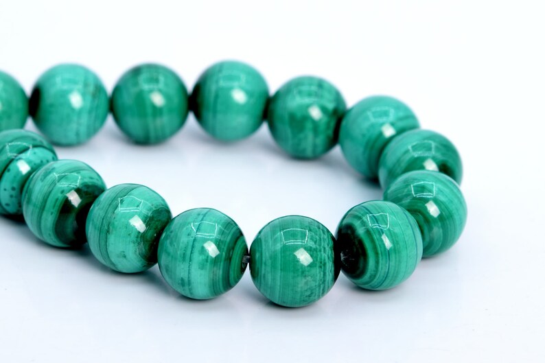 106081-1831 10MM Green Malachite Beads South Africa AA Genuine Natural Gemstone Full Strand Round Loose Beads 15.5 BULK LOT 1,3,5,10,50