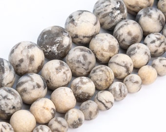 Matte Vanilla Brown Feldspar Beads Genuine Natural Grade AAA Gemstone Round Loose Beads 6MM 8MM 10MM 12MM Bulk Lot Options