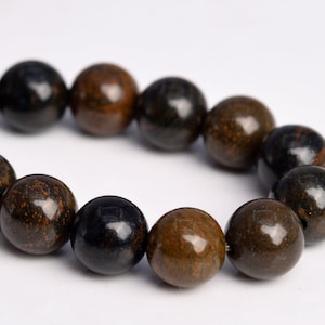 6MM Dark Blue Tiger Iron Beads Grade AA Genuine Natural Gemstone Half Strand Round Loose Beads 7.5&quot; BULK LOT 1,3,5,10 and 50 (104505h-1227)
