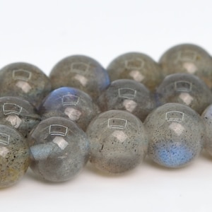 6MM Gray Labradorite Beads Madagascar A+ Genuine Natural Gemstone Full Strand Round Loose Beads 15.5&quot; BULK LOT 1,3,5,10,50 (105165-1454)