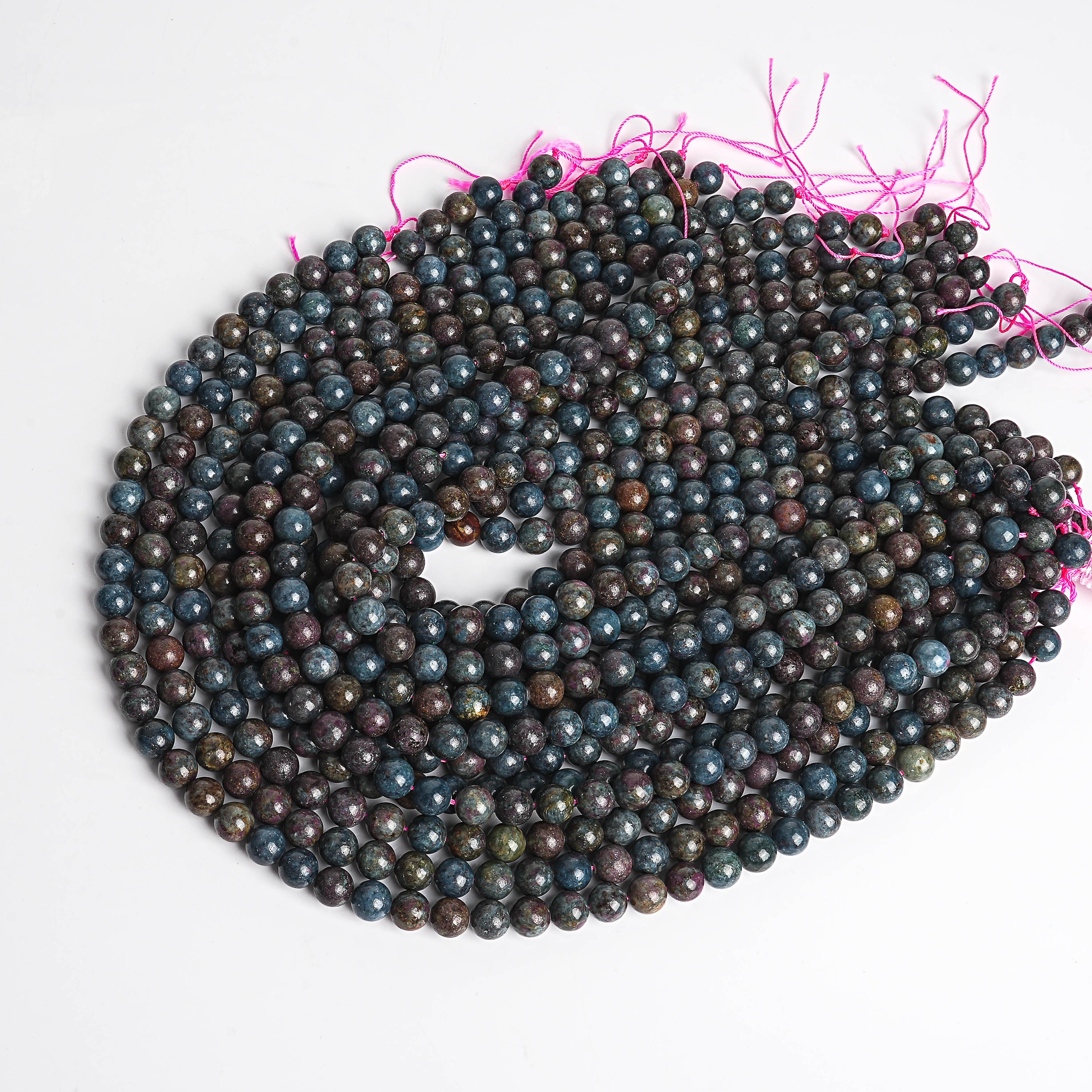 Ruby Bulku Dark Red Blue Ruby Sapphire Beads Genuine Natural Grade A+ Gemstone ...
