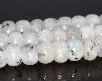 5x3MM Light Gray Labradorite Beads Grade A Genuine Natural Gemstone Full Strand Rondelle Loose Beads 15" BULK LOT 1,3,5,10,50 (105020-1394)