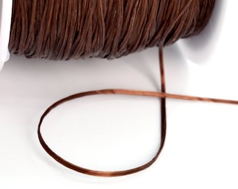 0.8MM Deep Brown Elastic Cord / Thread Crystal String 1 Spool 60 Meters Bulk Lot Options (61059-S2029)