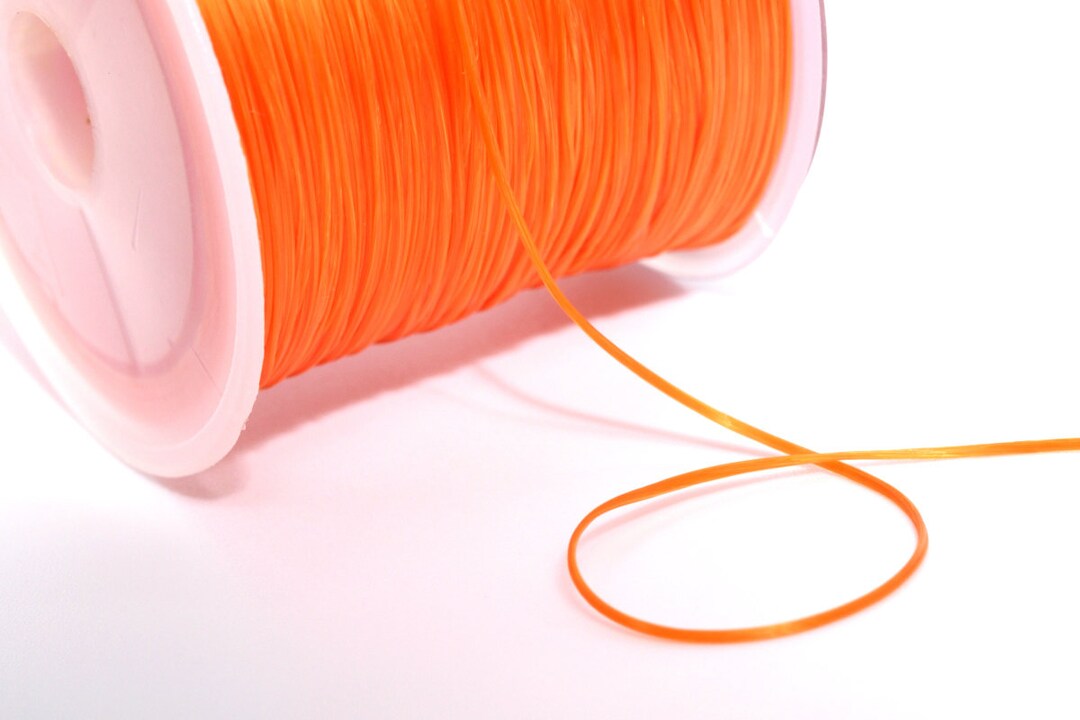 String Thread Orange High Quality 0.8MM Orange Japanese Elastic Cord / Thread Crystal String ...
