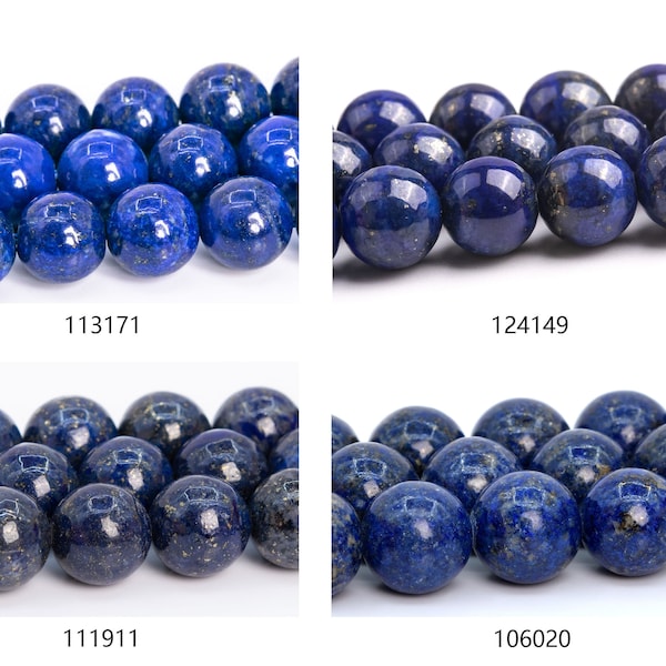 Afghanistan Lapis Lazuli Beads Genuine Natural Round Gemstone Beads