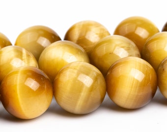 Golden Tiger Eye Beads Grade AA Gemstone Round Loose Beads 6MM 8MM 10MM 12MM Bulk Lot Options