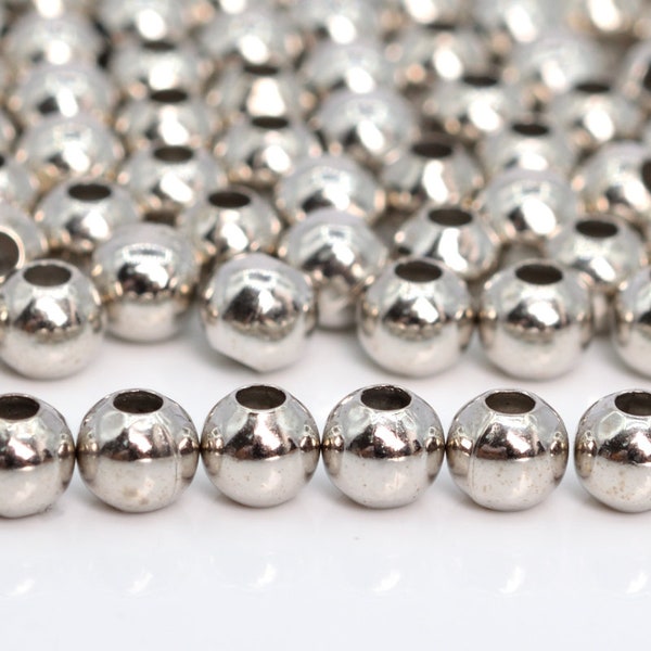 3MM Silver Tone Spacer Beads Round 500 Pcs Bulk Lot Options (60099-1537)