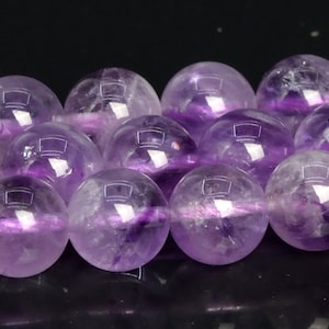8-9MM Translucent Lavender Amethyst Beads Brazil Grade AA Genuine Natural Gemstone Round Loose Beads 15.5&quot; Bulk Lot Options (109413)