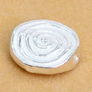 7MM Sterling Silver Spacer Beads Round 5 Pcs Solid Silver  (63978-2133)