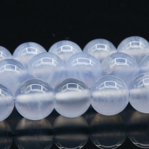 5MM Transparent Blue Lace Agate Bead Brazil Grade A Genuine Natural Gemstone Full Strand Round Loose Bead 16&quot; Bulk Lot Options (109201-2902)