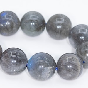 9MM Gray Labradorite Beads Madagascar Grade A Genuine Natural Gemstone Half Strand Round Loose Beads 7.5&quot; (109919h-3093)