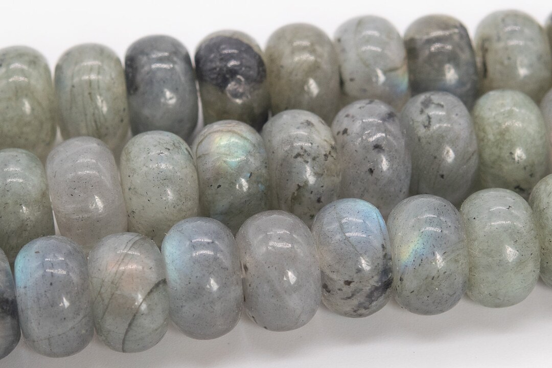 10 Perles Boules Labradorite 6mm - Pierre Naturelle - Pour Bijoux DIY - Neuf - Made In France