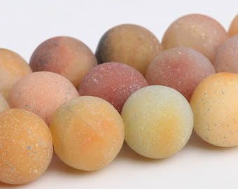 Matte  Microcline Beads Grade AAA Genuine Natural Gemstone Round Loose Beads 6MM 8MM 10MM 12MM Bulk Lot Options