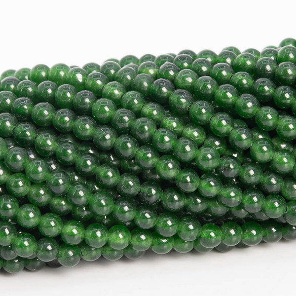 2-3MM Emerald Green Malaysian Jade Beads Grade AAA Natural Gemstone Full Strand Round Loose Beads 14.5" Bulk Lot Options (110828-3252)