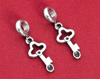 21x10MM / 12x9MM Key Dangle Pendant Stainless Steel Pendant 1 Pcs Bulk Lot Options (61885-2112)