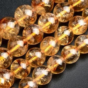 Citrin Perlen Braun Gelb Klasse AA Echter Natürlicher Edelstein Runde Lose Perlen 7 MM 8 MM 9 MM 10 MM 11 MM Massen viel Optionen