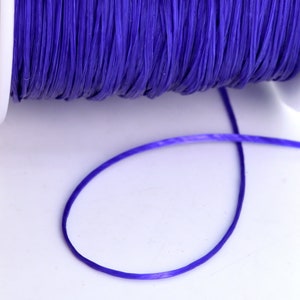 Cordón elástico azul púrpura de 0,8 mm / hilo de cristal 1 carrete 60 metros Opciones de lote a granel (61068-S2025)