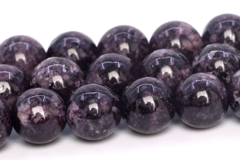 8MM Deep Purple Jade Beads Grade AAA Natural Gemstone Half Etsy