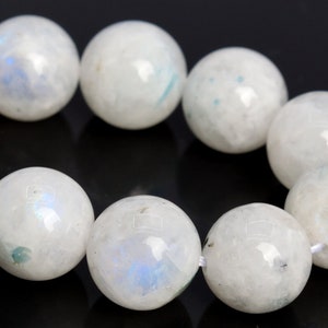 10MM Green Rainbow Moonstone Beads India Grade A Genuine Natural Gemstone Half Strand Round Loose Beads 7.5&quot; Bulk Lot Options (108607h-2718)