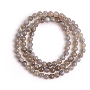 6MM Brown Gray Labradorite Beads Grade A+ Genuine Natural Gemstone Full Strand Round Loose Beads 20&quot; (122577-2766)