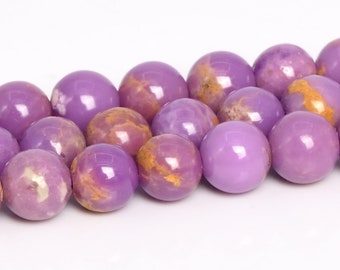 5MM Purple Phosphosiderite Beads Grade AA Genuine Natural Gemstone Round Loose Beads 15" Bulk Lot Options (109273)