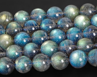 Gorgeous Gray Blue Flash Labradorite Beads AAAA High Quality Natural Gemstone Loose Beads 8MM Bulk Lot Options Perfect for Jewelry(127557)
